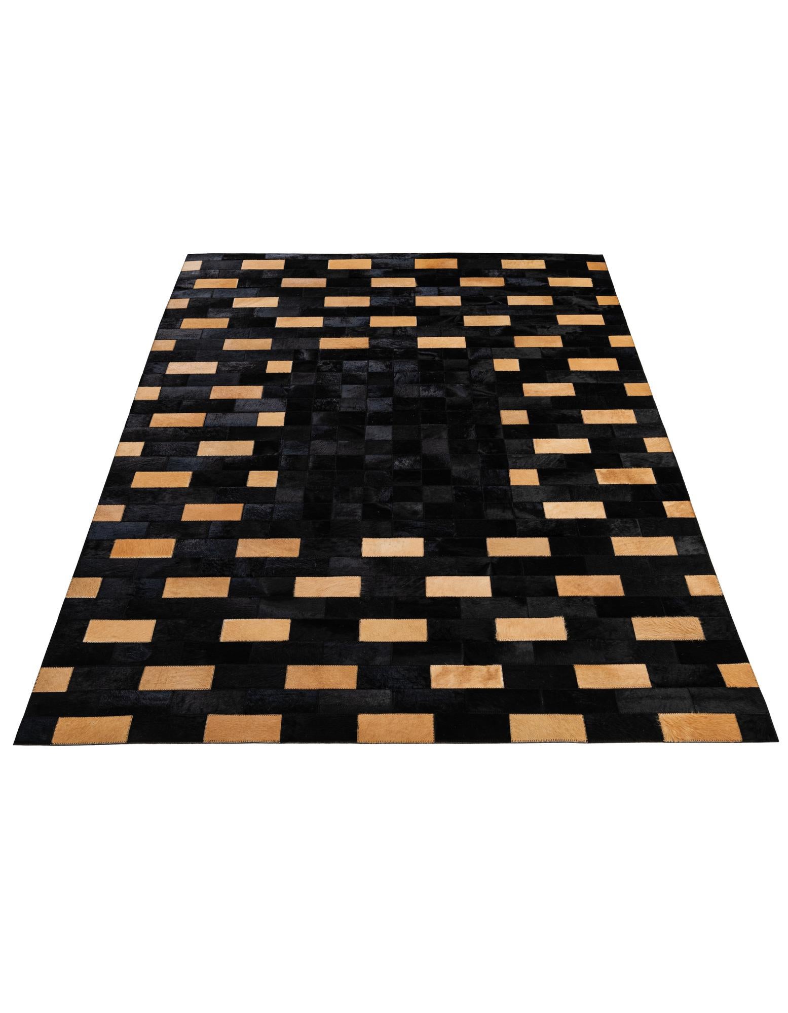 5' 1 x 8' Cowhide - Patchwork Rug