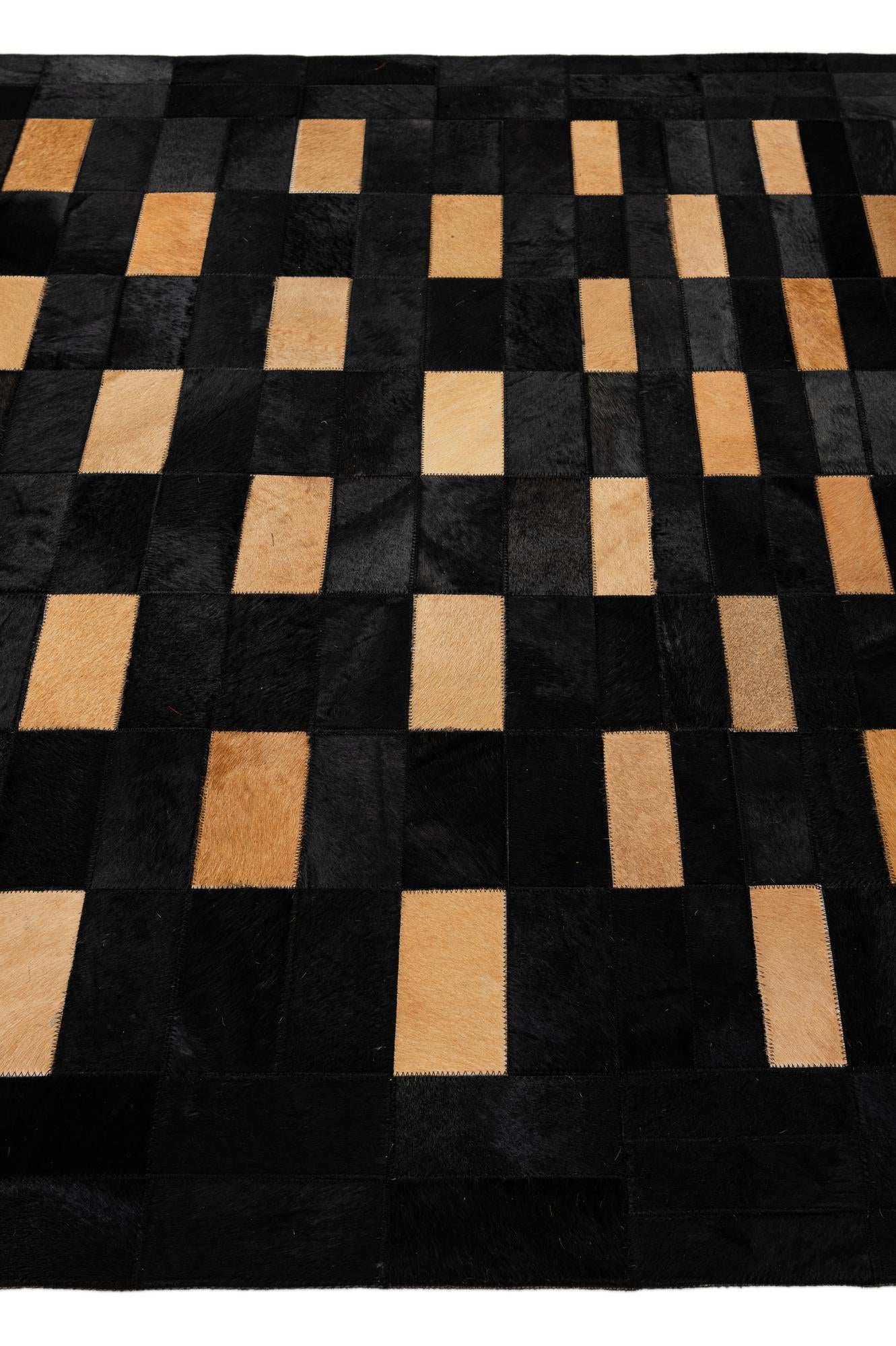 5' x 8' Cowhide - Patchwork Rug