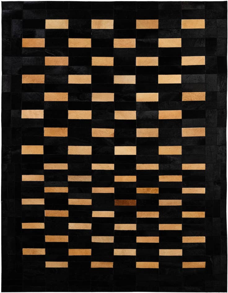 Detail image of 5' x 8' Cowhide - Patchwork Rug