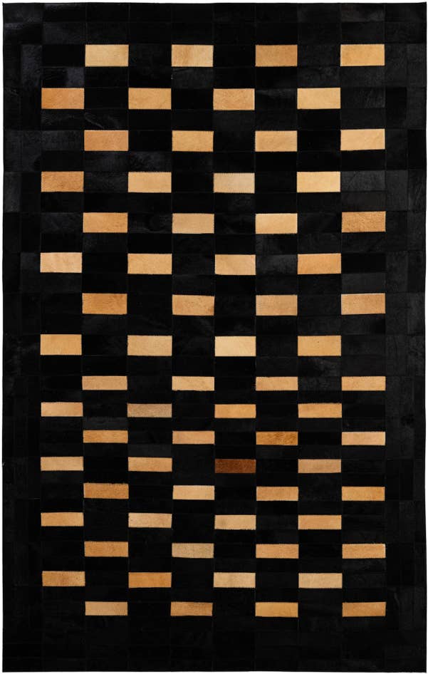 Detail image of 5' x 8' Cowhide - Patchwork Rug