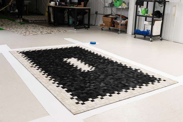 5' x 8' 2 Cowhide - Patchwork Rug