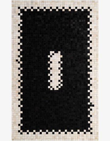 5' x 8' 2 Cowhide - Patchwork Rug