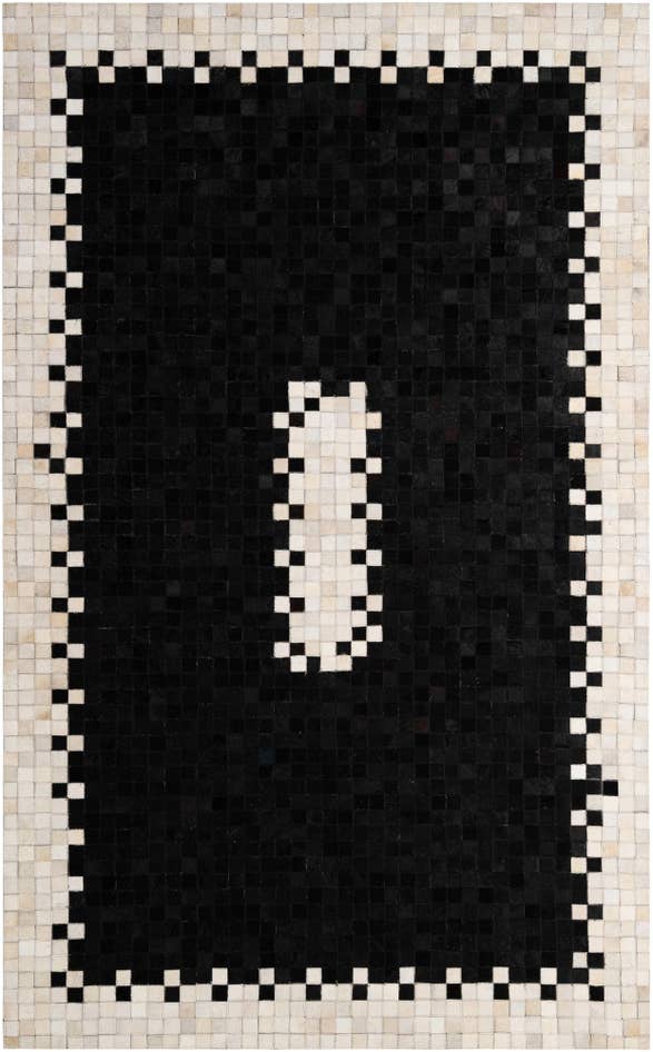 Detail image of 5' x 8' 2 Cowhide - Patchwork Rug