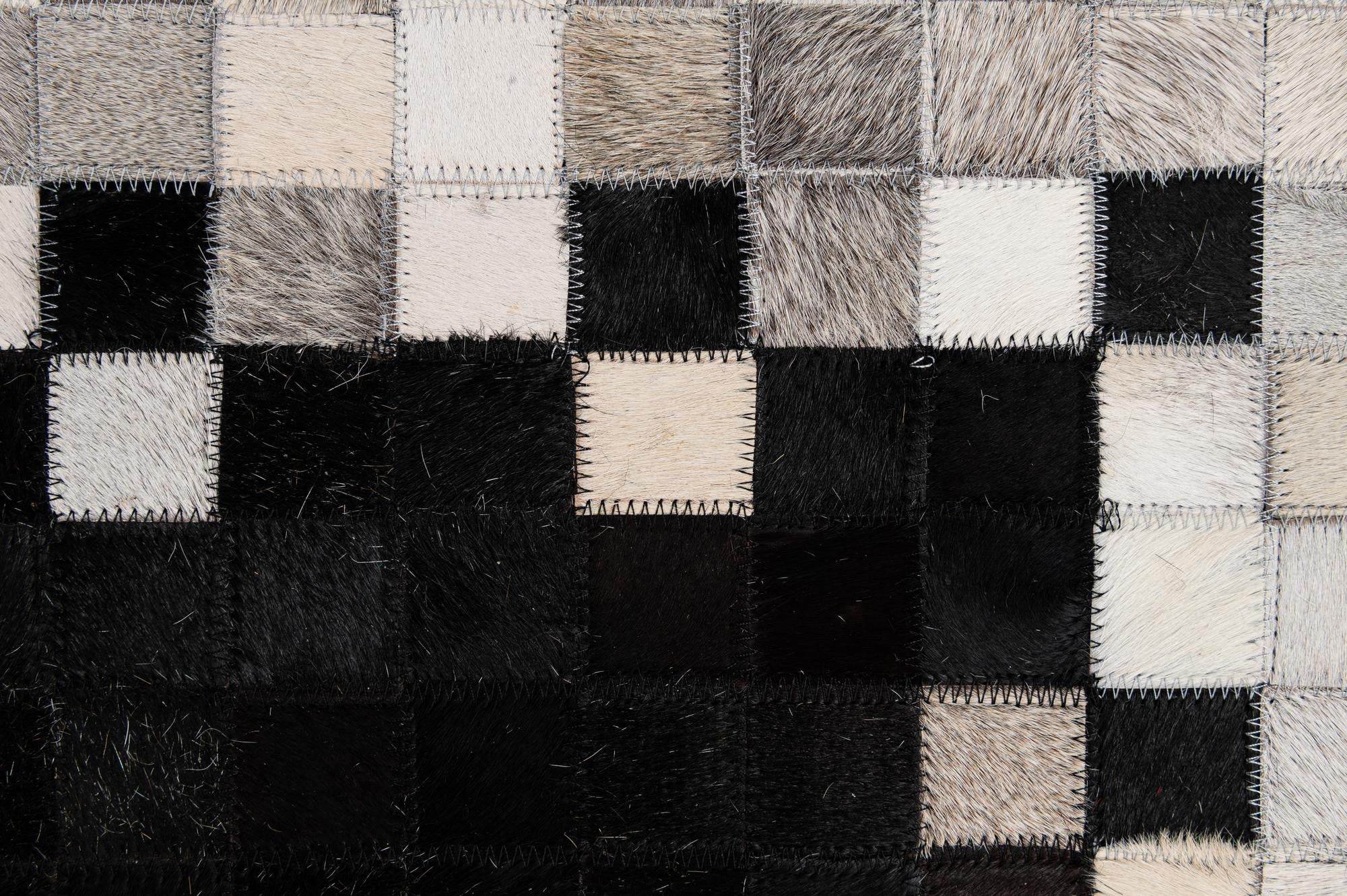 5' x 7' 11 Cowhide - Patchwork Rug
