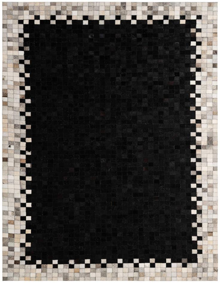 Detail image of 5' x 7' 11 Cowhide - Patchwork Rug