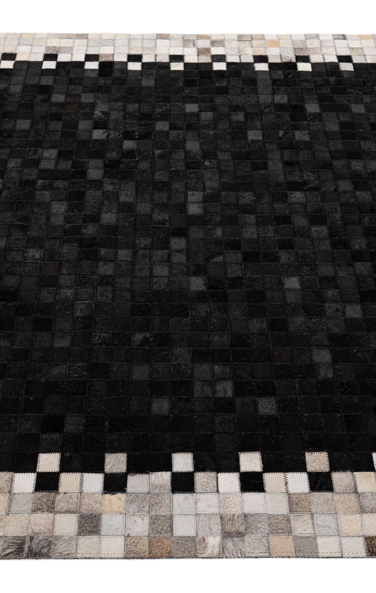 5' 2 x 7' 11 Cowhide - Patchwork Rug