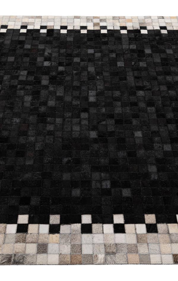 Detail image of 5' 2 x 7' 11 Cowhide - Patchwork Rug