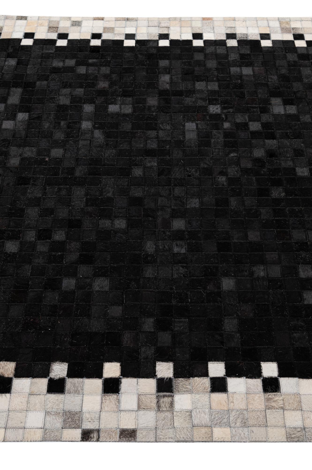 5' 2 x 7' 11 Cowhide - Patchwork Rug