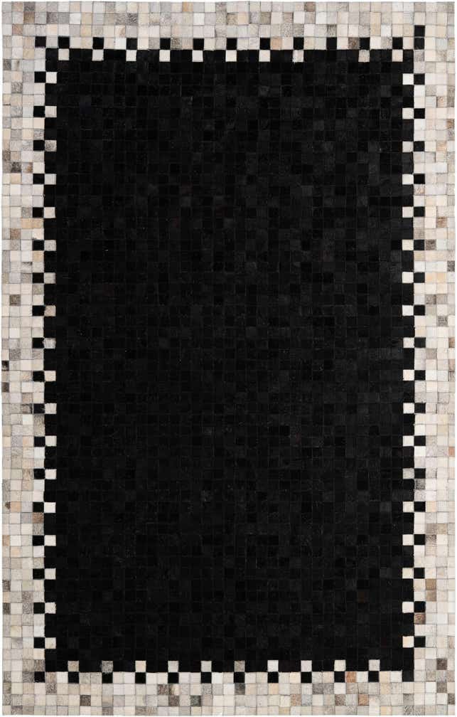 5' 2 x 7' 11 Cowhide - Patchwork Rug