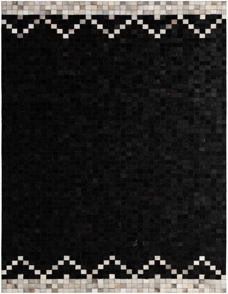 Detail image of 5' x 8' 1 Cowhide - Patchwork Rug