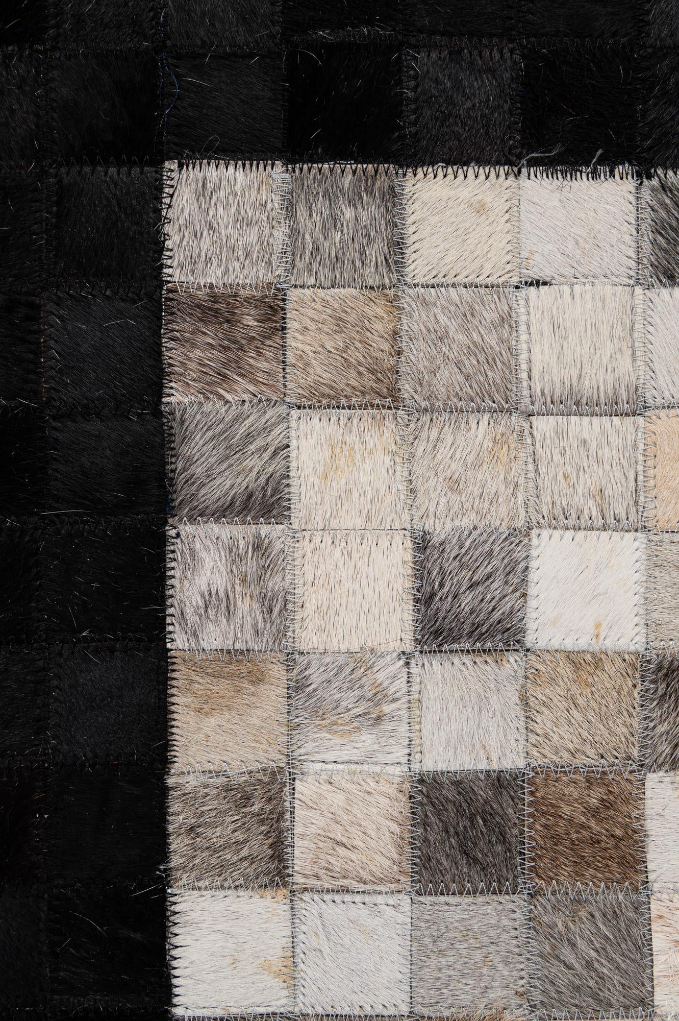 5' x 7' 11 Cowhide - Patchwork Rug