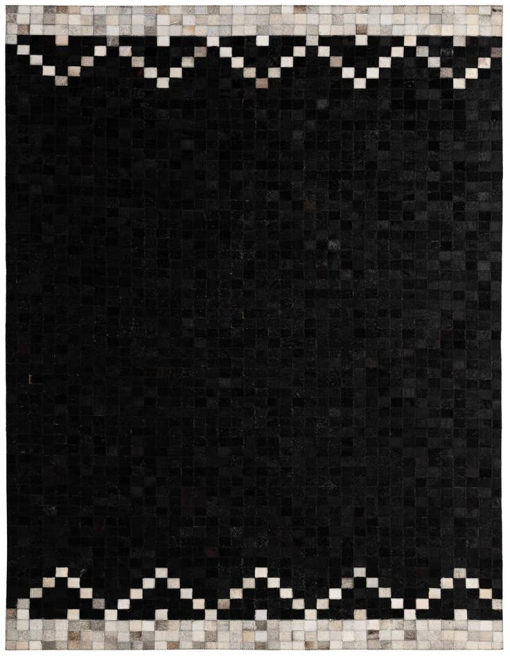 Detail image of 5' x 8' Cowhide - Patchwork Rug