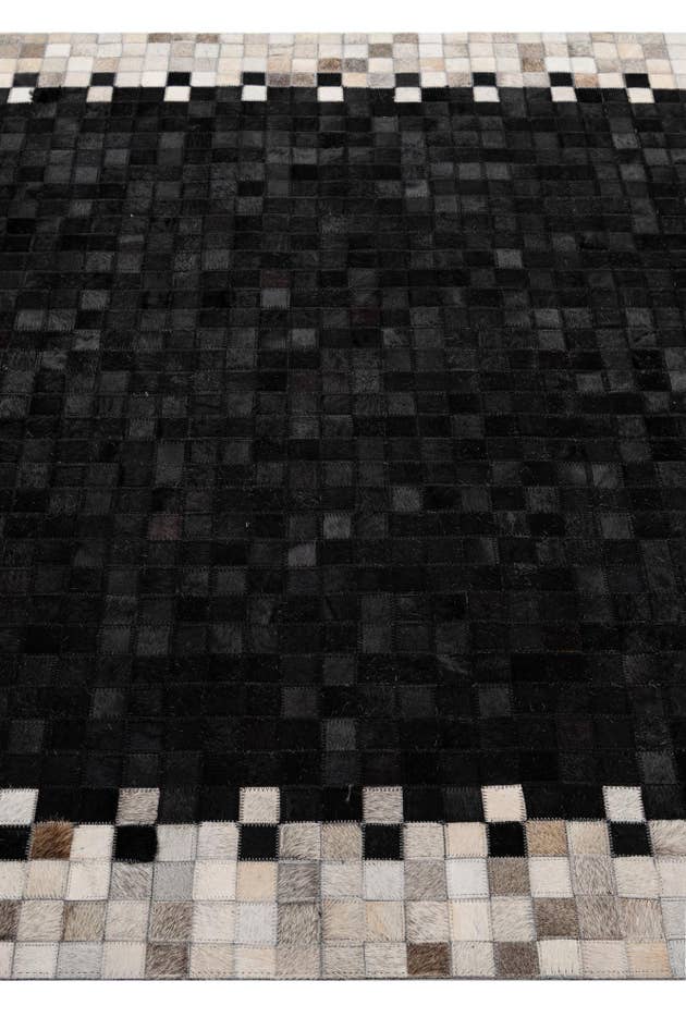 Detail image of 5' x 8' Cowhide - Patchwork Rug