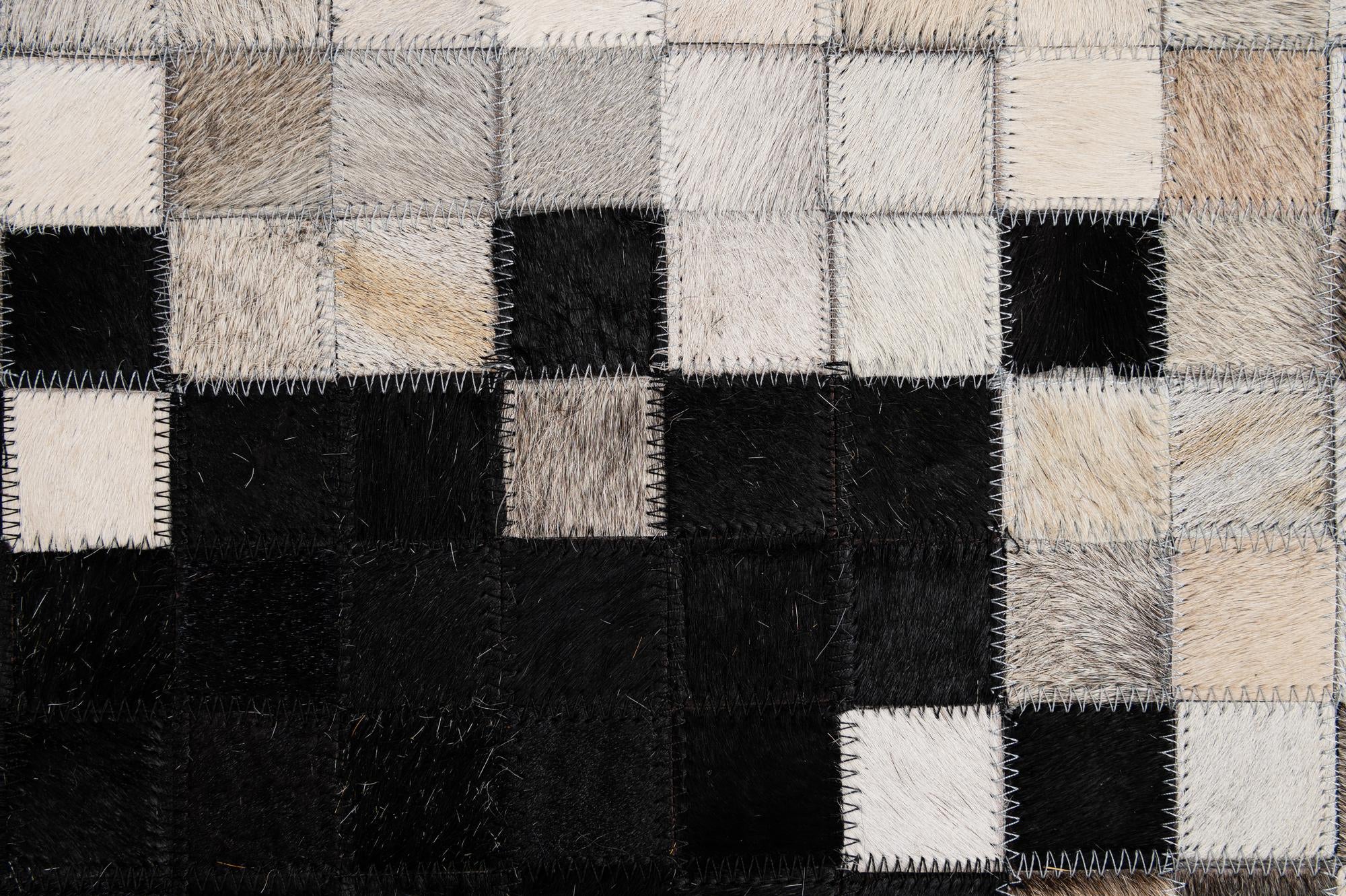 5' x 8' Cowhide - Patchwork Rug