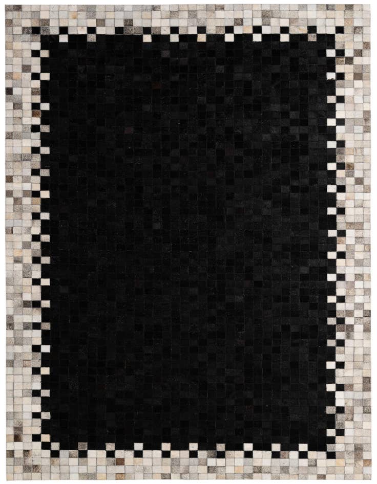 Detail image of 5' x 8' Cowhide - Patchwork Rug