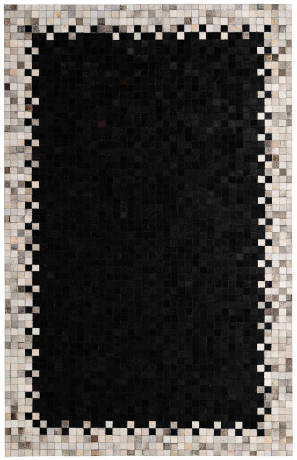 Detail image of 5' x 8' Cowhide - Patchwork Rug