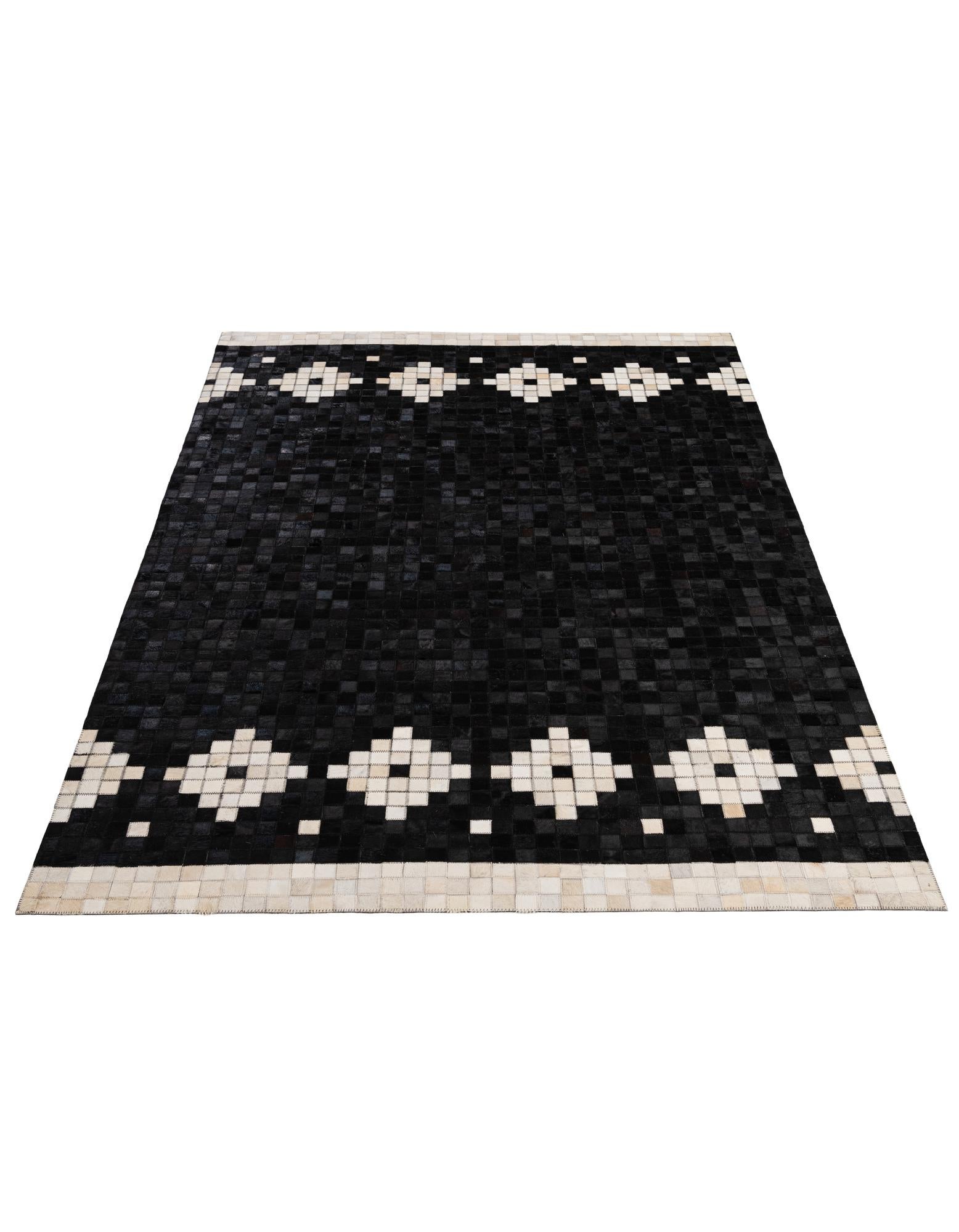 5' 2 x 8' Cowhide - Patchwork Rug