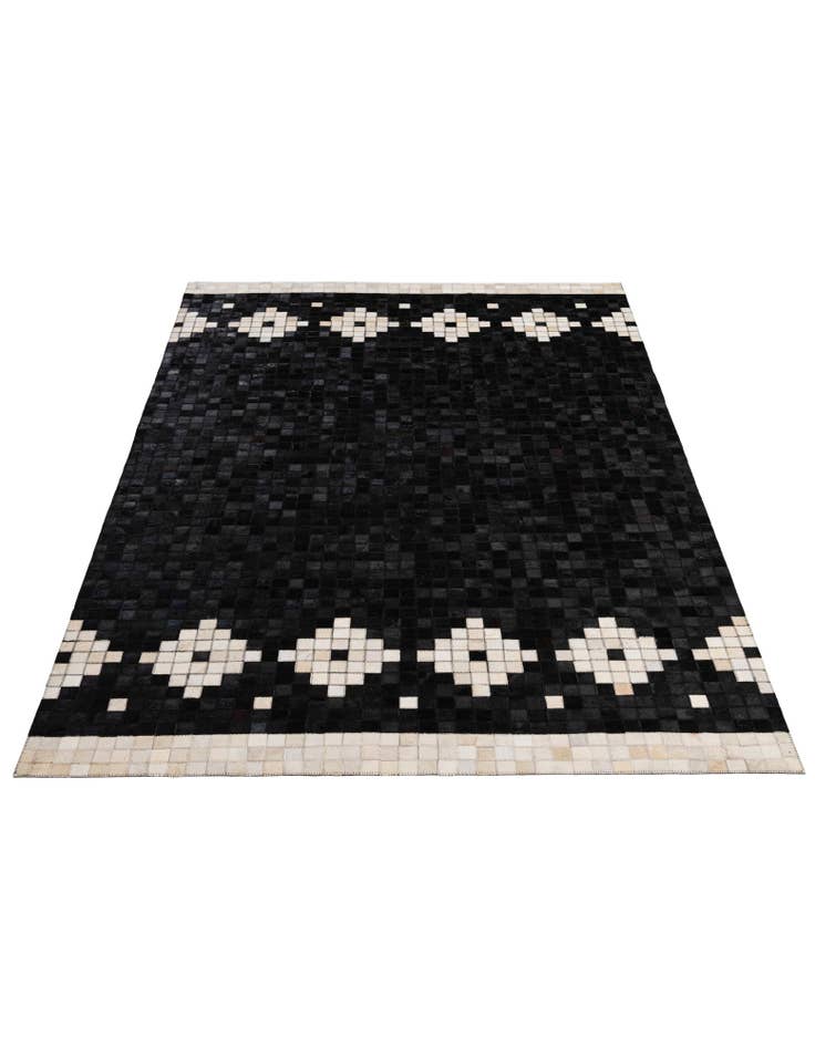 Detail image of 5' 2 x 8' Cowhide - Patchwork Rug