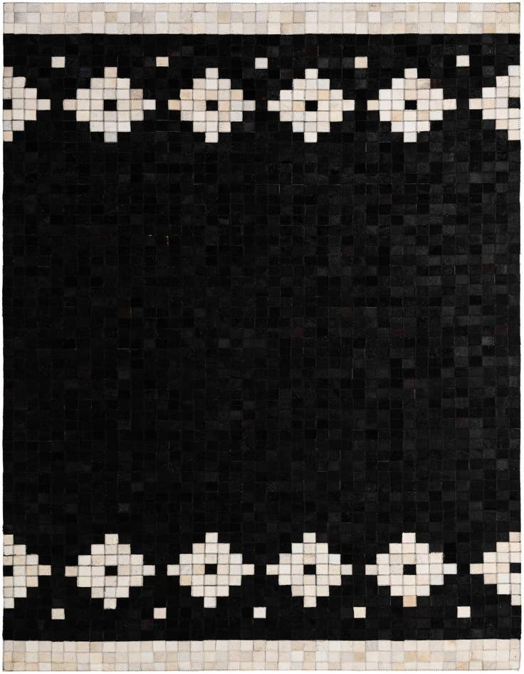 Detail image of 5' 2 x 8' Cowhide - Patchwork Rug