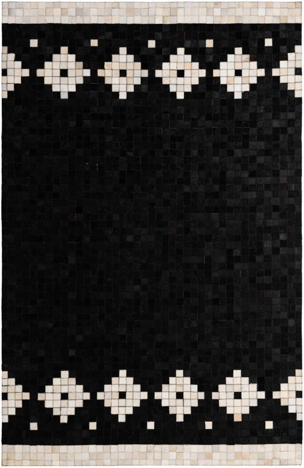 Detail image of 5' 2 x 8' Cowhide - Patchwork Rug