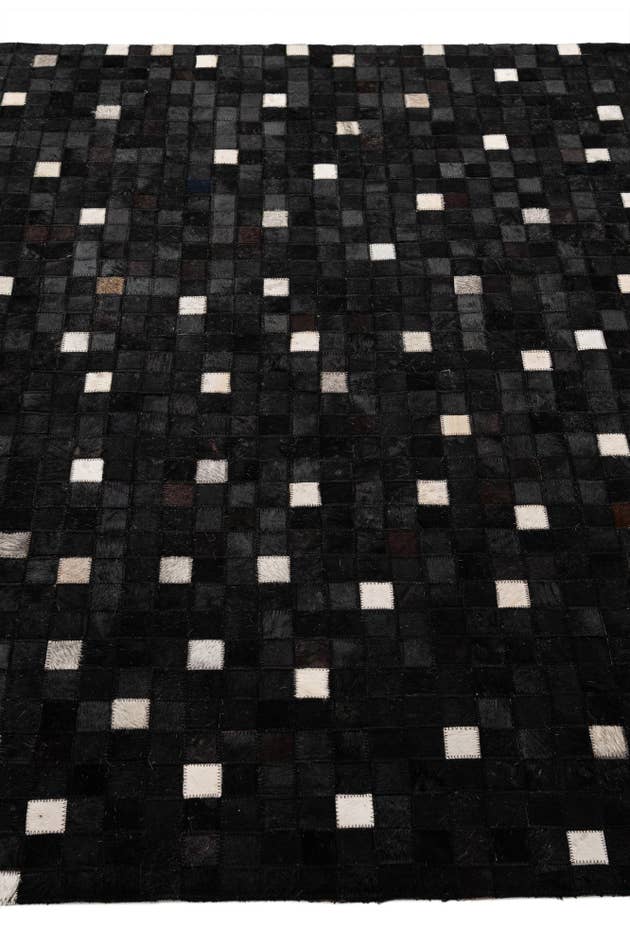 Detail image of 5' x 8' Cowhide - Patchwork Rug