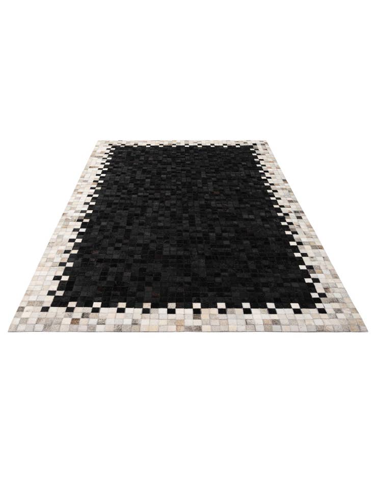 Detail image of 5' 2 x 7' 11 Cowhide - Patchwork Rug