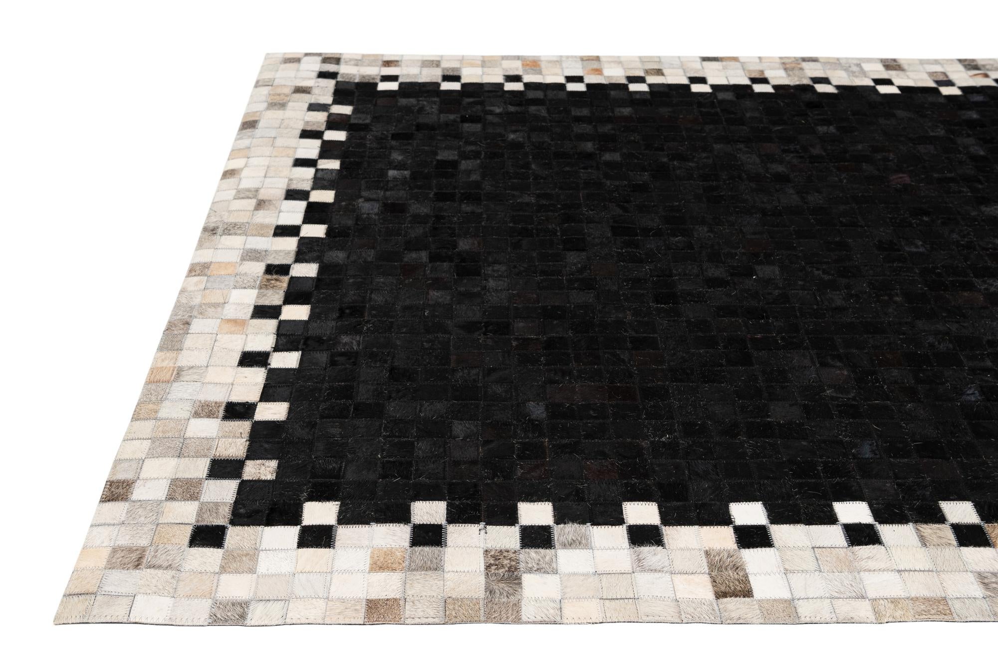 5' 2 x 7' 11 Cowhide - Patchwork Rug