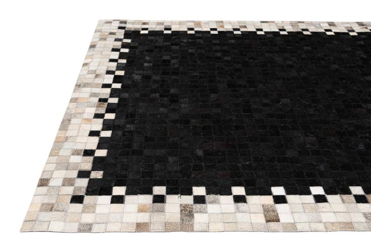Detail image of 5' 2 x 7' 11 Cowhide - Patchwork Rug