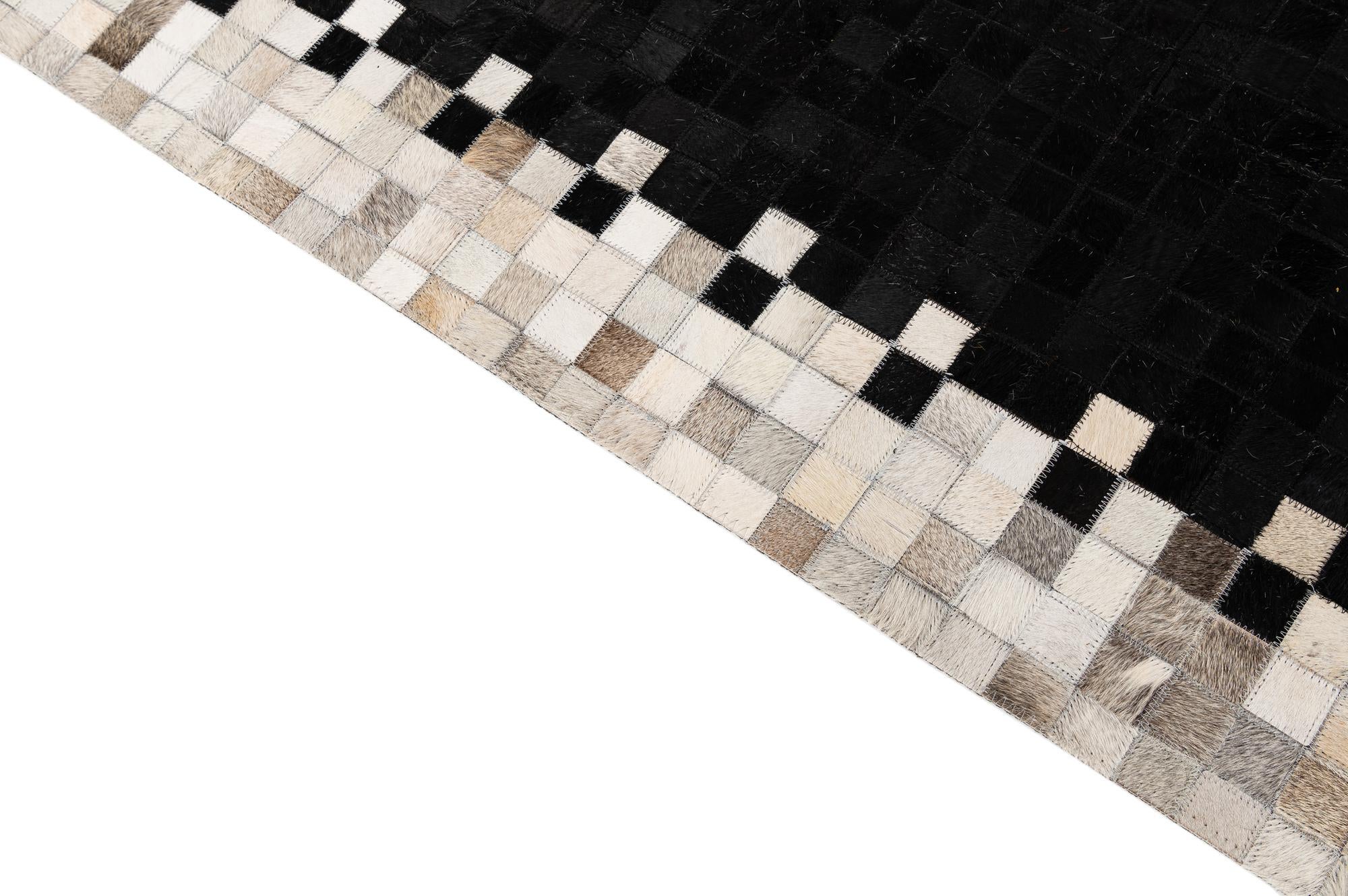 5' 2 x 7' 11 Cowhide - Patchwork Rug