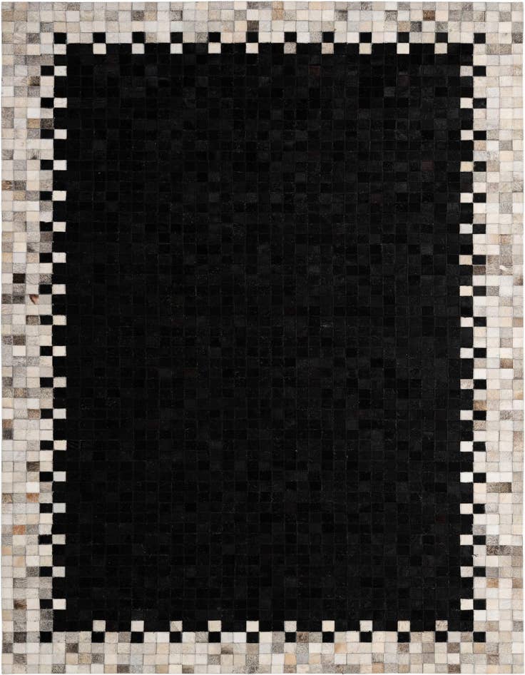 Detail image of 5' 2 x 7' 11 Cowhide - Patchwork Rug