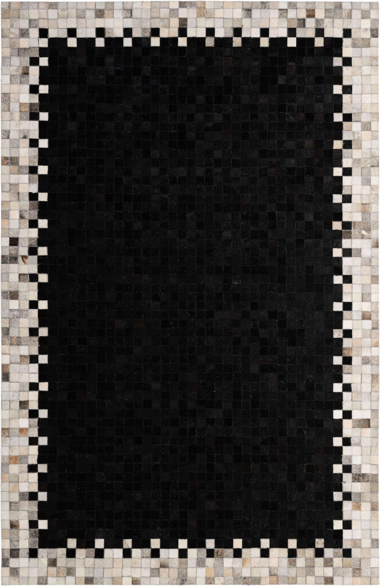 5' 2 x 7' 11 Cowhide - Patchwork Rug