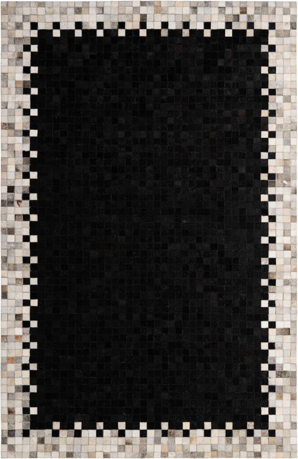 Detail image of 5' 2 x 7' 11 Cowhide - Patchwork Rug