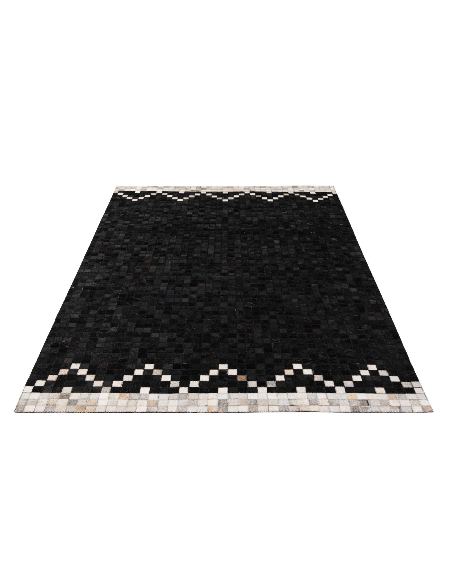 5' 2 x 8' 1 Cowhide - Patchwork Rug