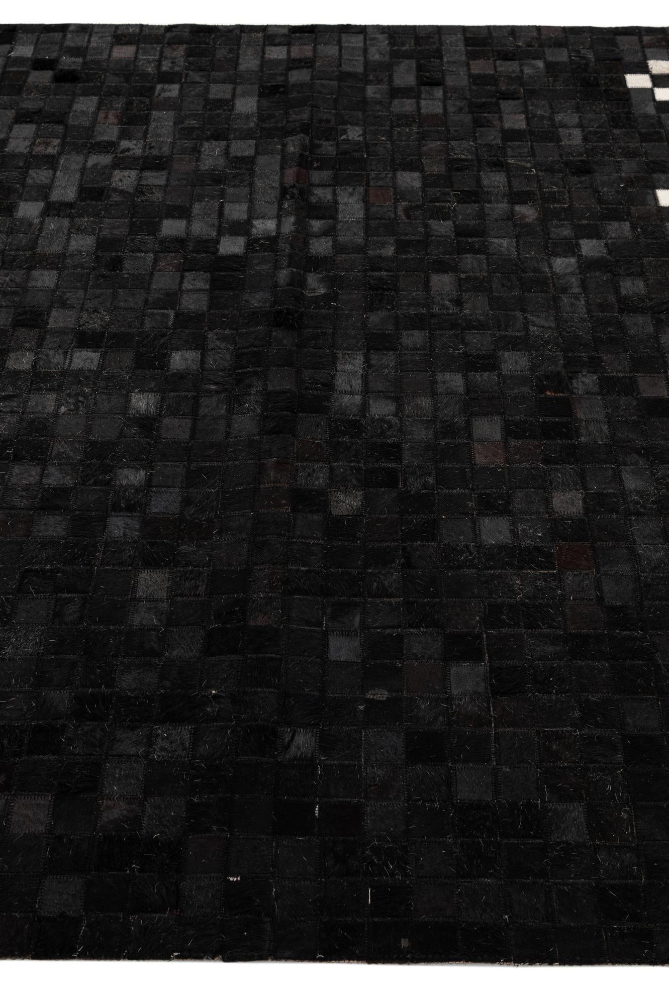 5' 2 x 8' 1 Cowhide - Patchwork Rug
