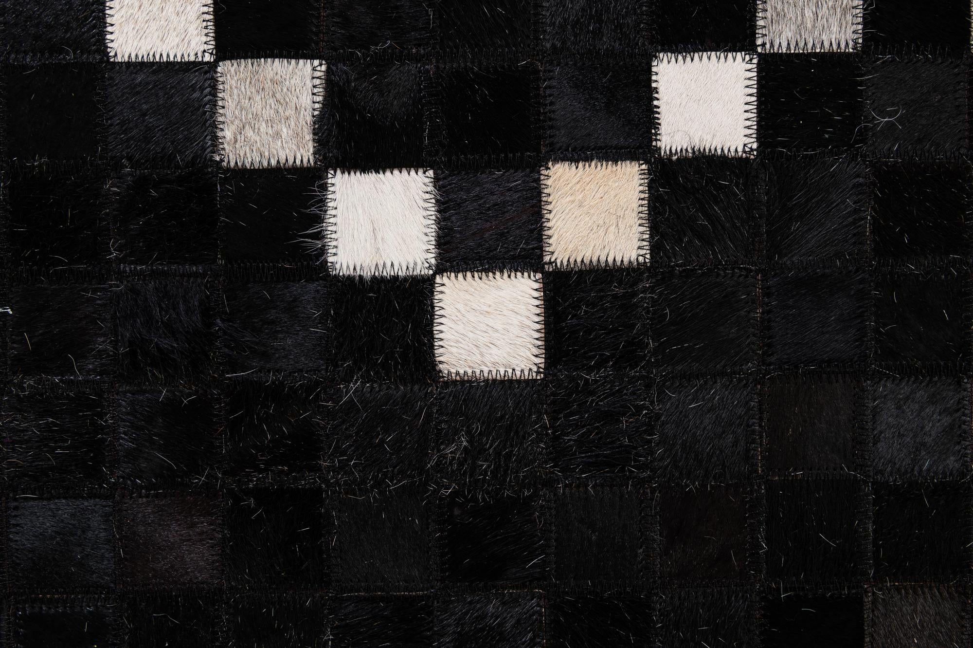 5' 2 x 8' 1 Cowhide - Patchwork Rug
