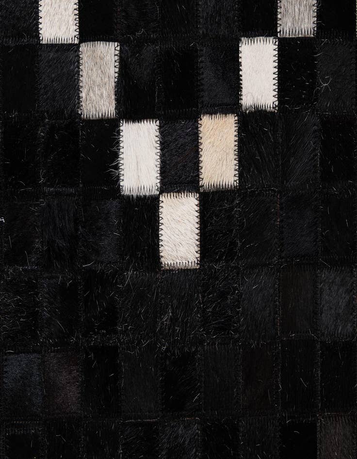 Detail image of 5' 2 x 8' 1 Cowhide - Patchwork Rug
