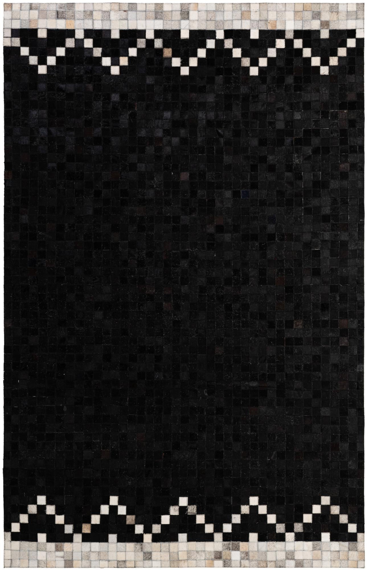 5' 2 x 8' 1 Cowhide - Patchwork Rug