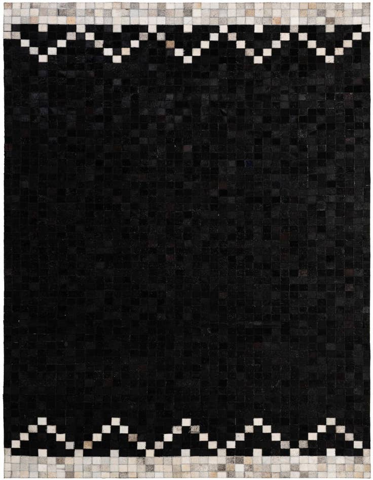 Detail image of 5' 2 x 8' 1 Cowhide - Patchwork Rug