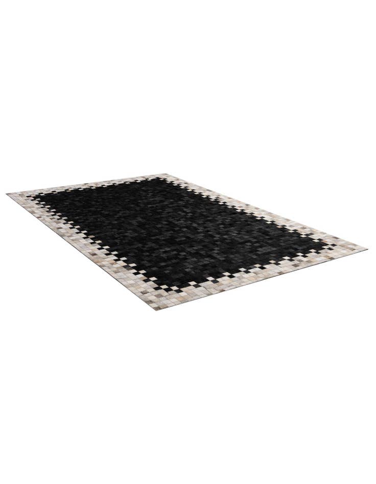 Detail image of 5' 2 x 8' Cowhide - Patchwork Rug