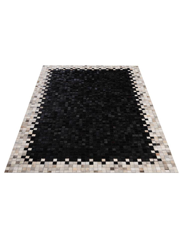 Detail image of 5' 2 x 8' Cowhide - Patchwork Rug