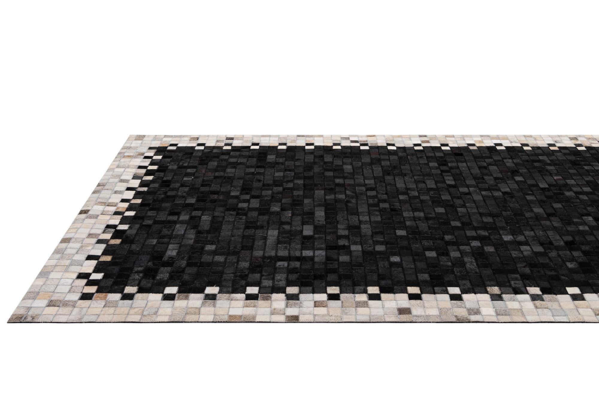 5' 2 x 8' Cowhide - Patchwork Rug