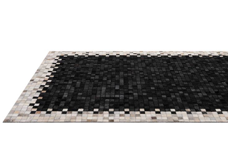 Detail image of 5' 2 x 8' Cowhide - Patchwork Rug