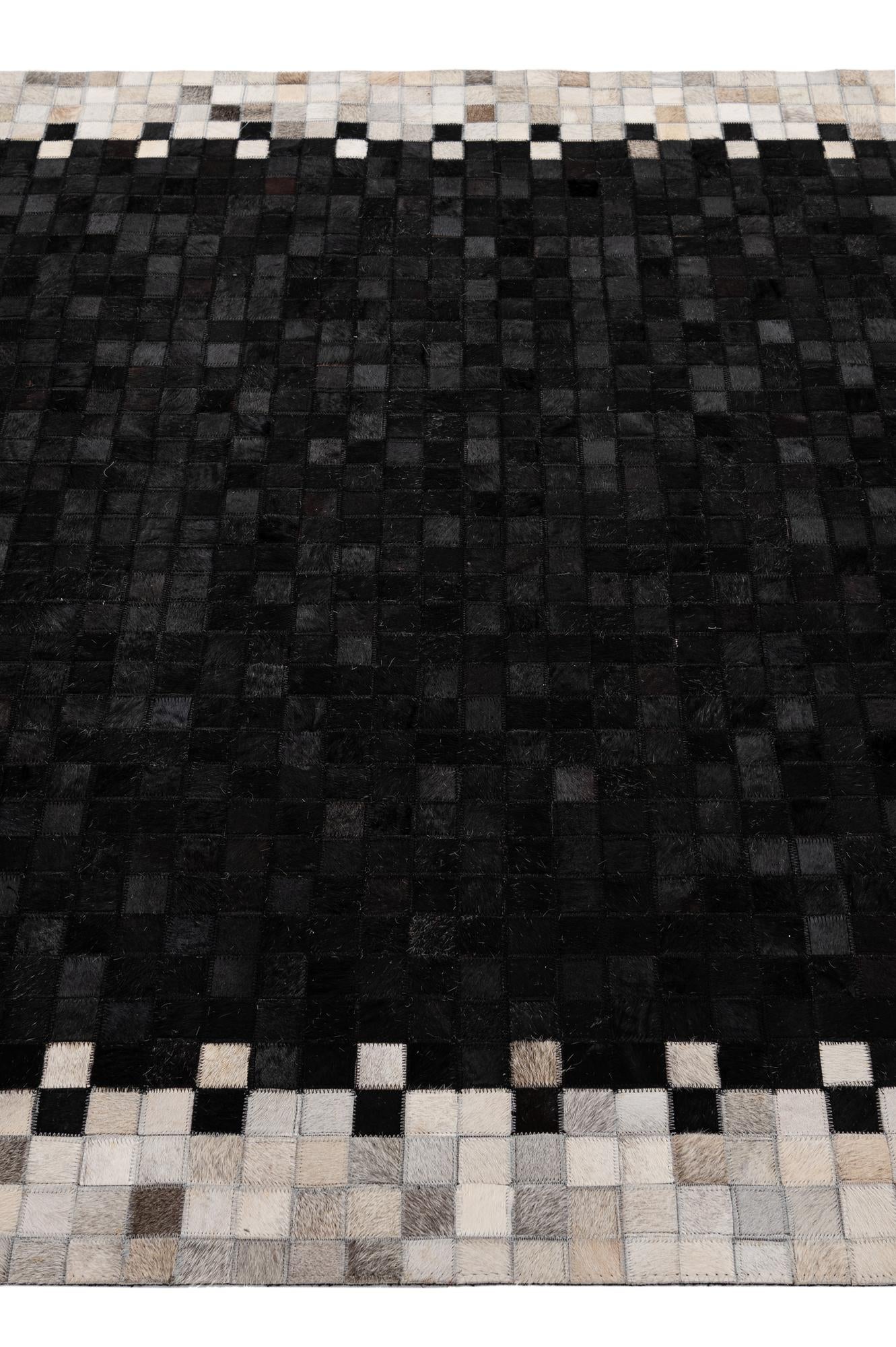 5' 2 x 8' Cowhide - Patchwork Rug