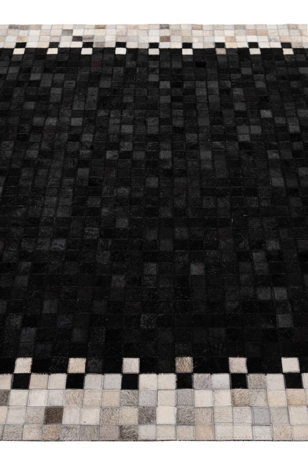 Detail image of 5' 2 x 8' Cowhide - Patchwork Rug