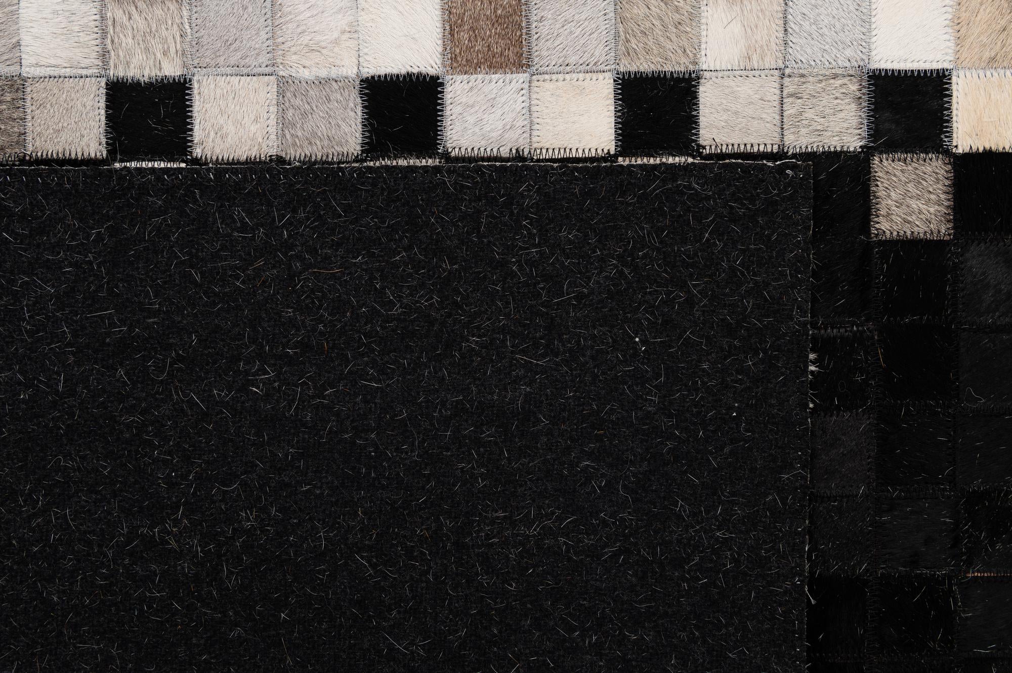 5' 2 x 8' Cowhide - Patchwork Rug
