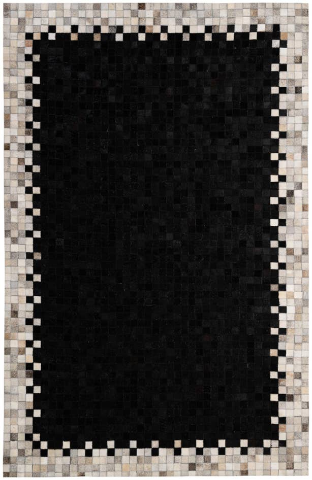 Detail image of 5' 2 x 8' Cowhide - Patchwork Rug