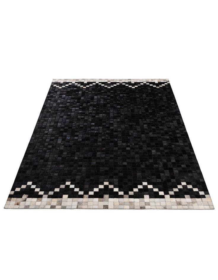 Detail image of 5' 1 x 7' 11 Cowhide - Patchwork Rug