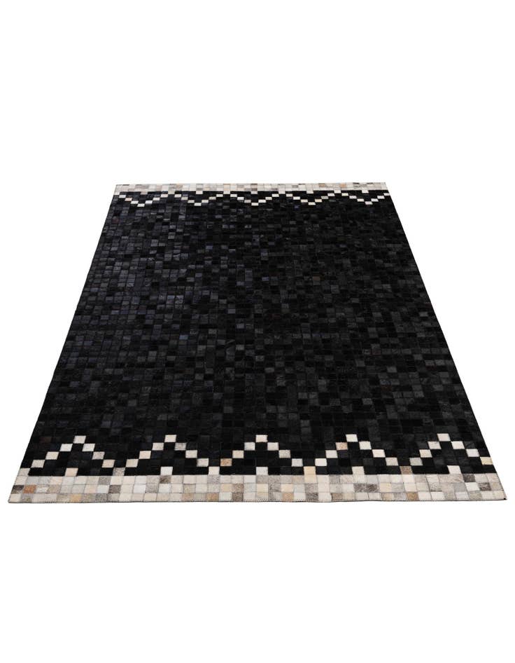 Detail image of 5' 1 x 8' Cowhide - Patchwork Rug