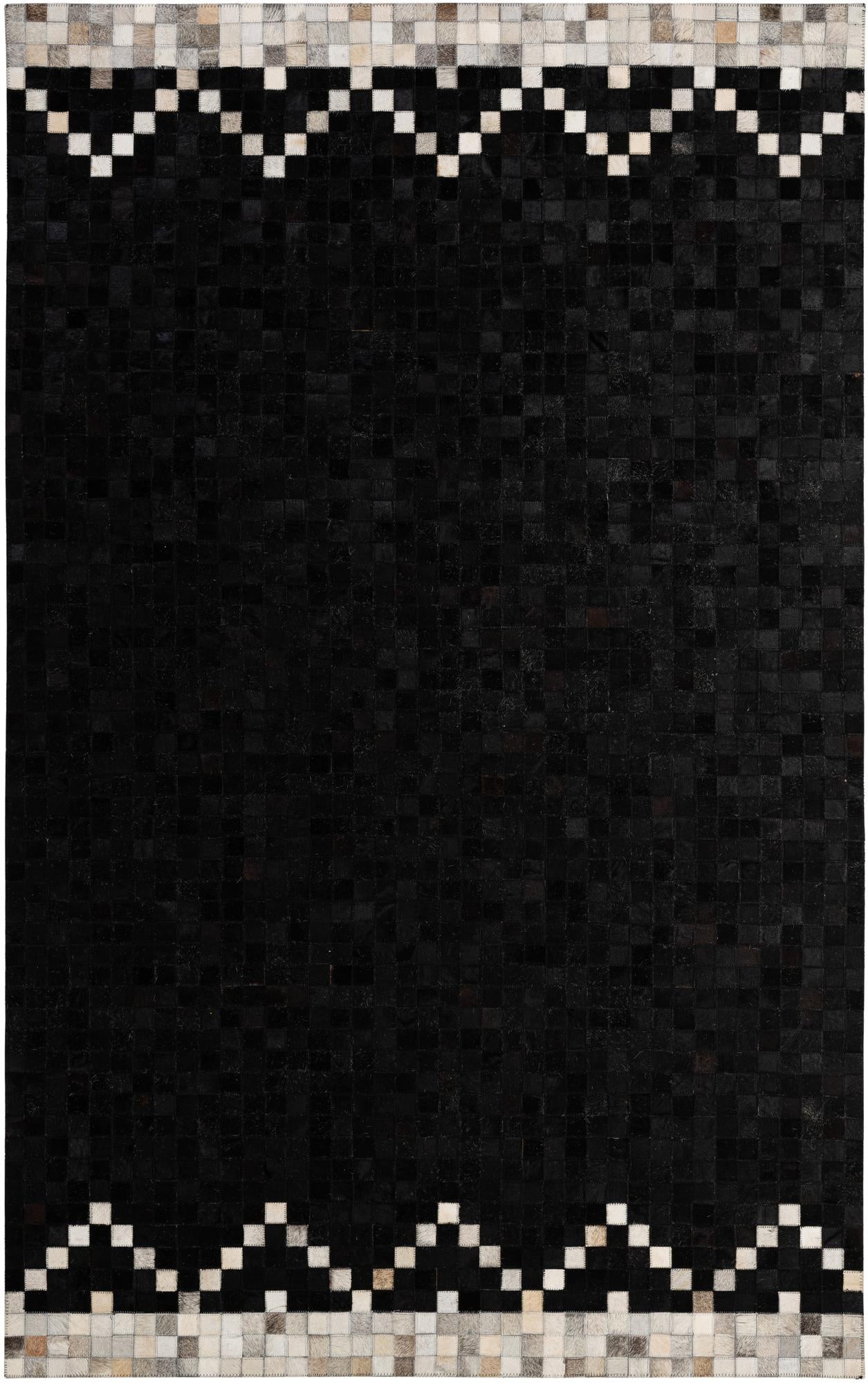 5' 1 x 8' Cowhide - Patchwork Rug