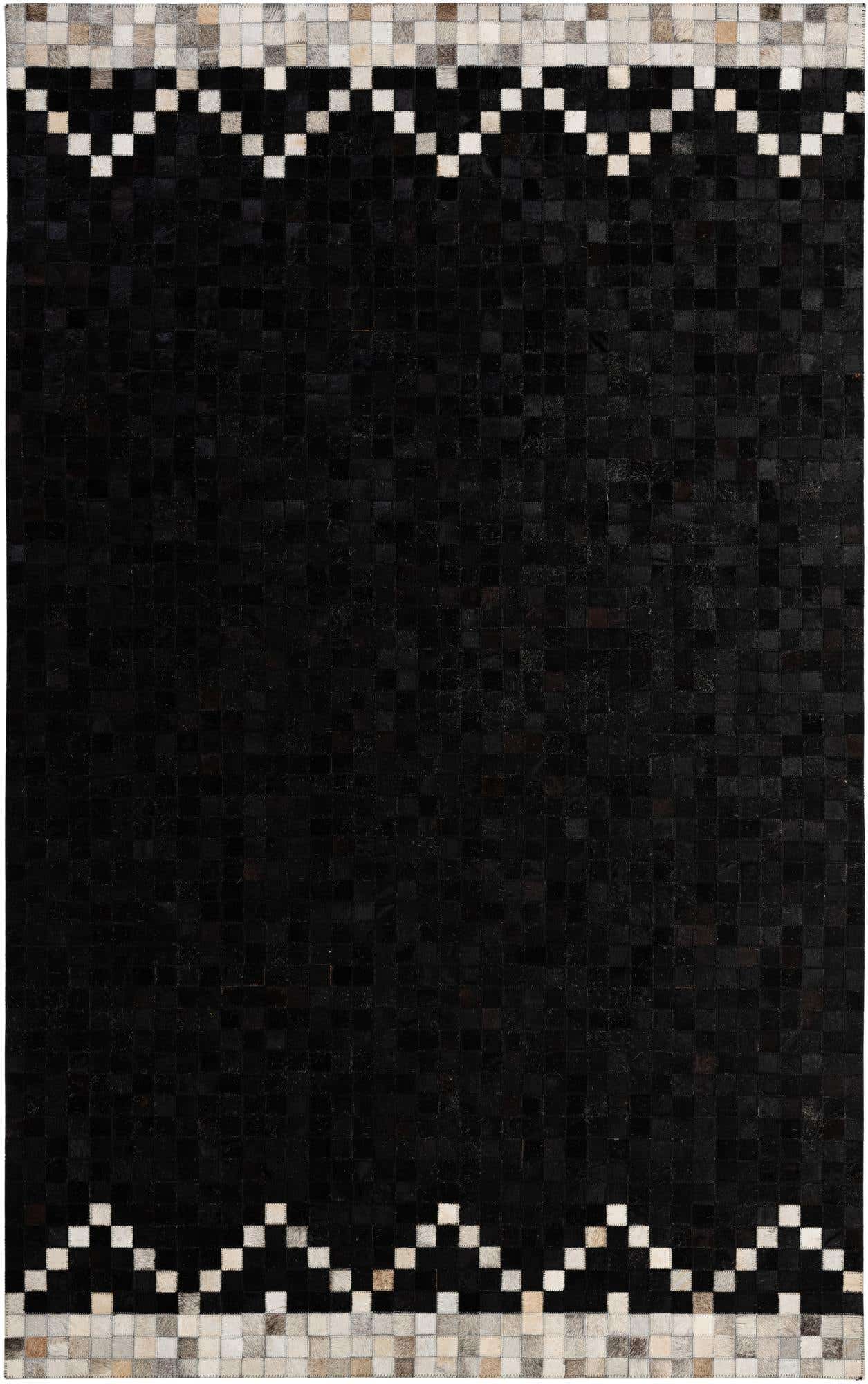 5' 1 x 8' Cowhide - Patchwork Rug